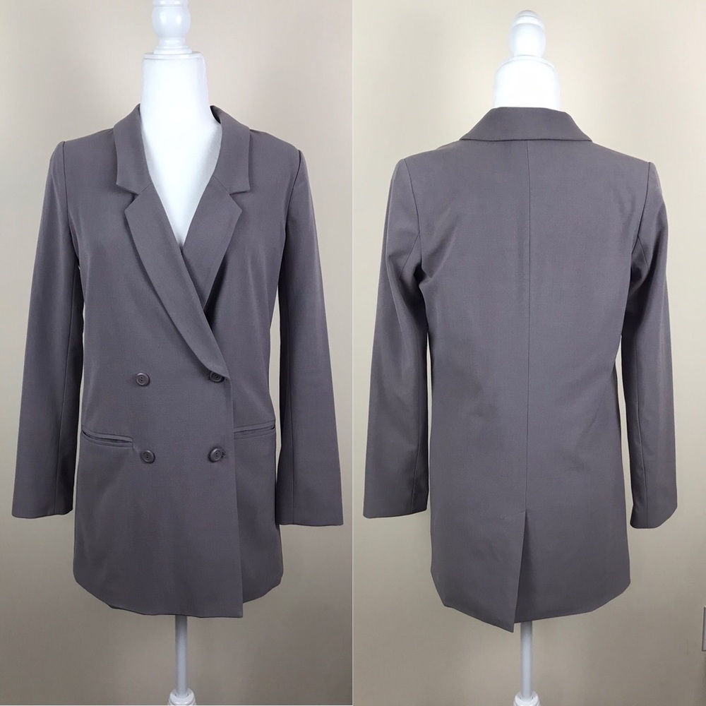 Lauren Conrad long double breasted blazer
